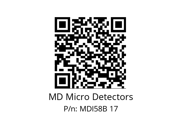  MDI58B720S5/30P6XXPR MD Micro Detectors MDI58B 17