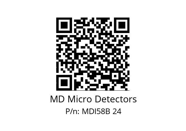  MDI58B1250S5/30P6XXPR MD Micro Detectors MDI58B 24