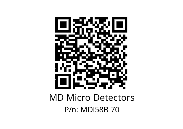  MDI58B256S5/30P10XXPR MD Micro Detectors MDI58B 70