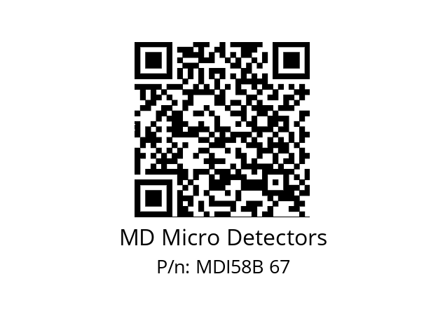  MDI58B200S5/30P10XXPR MD Micro Detectors MDI58B 67