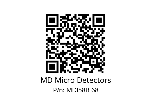  MDI58B240S5/30P10XXPR MD Micro Detectors MDI58B 68