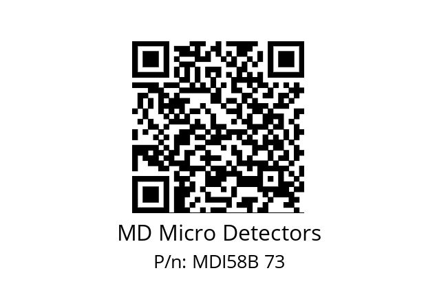  MDI58B400S5/30P10XXPR MD Micro Detectors MDI58B 73