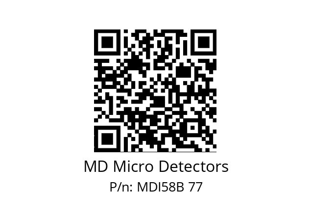  MDI58B600S5/30P10XXPR MD Micro Detectors MDI58B 77