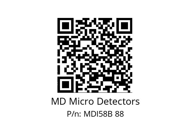  MDI58B1500S5/30P10XXPR MD Micro Detectors MDI58B 88