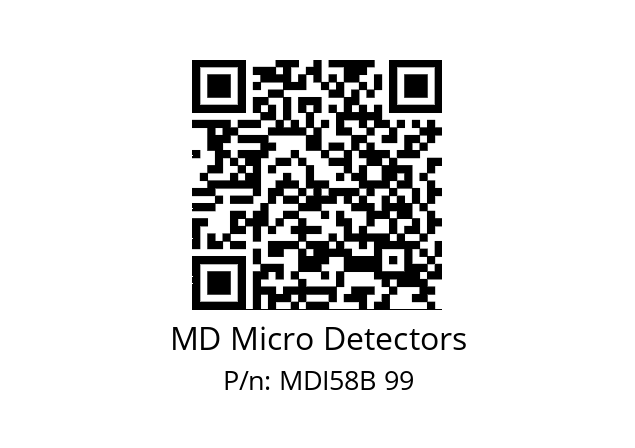  MDI58B240Z5/30P10XXPR MD Micro Detectors MDI58B 99