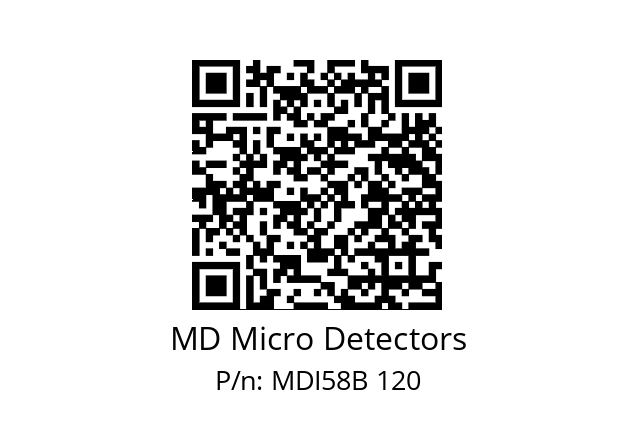  MDI58B1600Z5/30P10XXPR MD Micro Detectors MDI58B 120