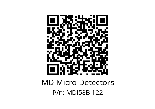  MDI58B2000Z5/30P10XXPR MD Micro Detectors MDI58B 122