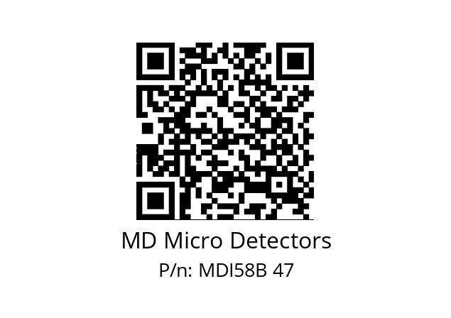  MDI58B625Z5/30P6XXPR MD Micro Detectors MDI58B 47