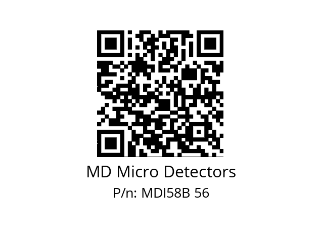  MDI58B1440Z5/30P6XXPR MD Micro Detectors MDI58B 56