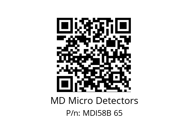  MDI58B128S5/30P10XXPR MD Micro Detectors MDI58B 65