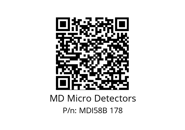  MDI58B1200Z5/30P6SXPR MD Micro Detectors MDI58B 178