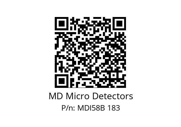  MDI58B1800Z5/30P6SXPR MD Micro Detectors MDI58B 183