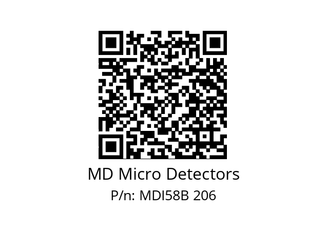  MDI58B900S5/30P10SXPR MD Micro Detectors MDI58B 206