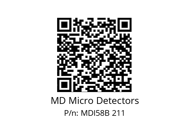  MDI58B1440S5/30P10SXPR MD Micro Detectors MDI58B 211