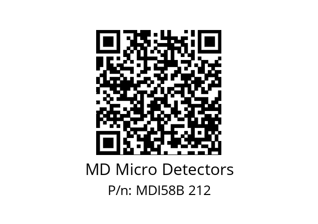  MDI58B1500S5/30P10SXPR MD Micro Detectors MDI58B 212