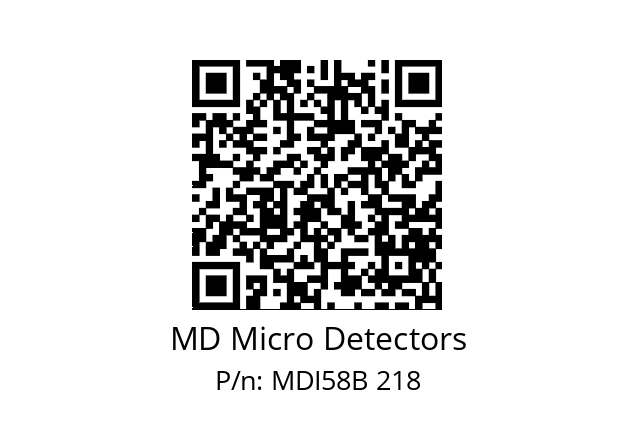  MDI58B100Z5/30P10SXPR MD Micro Detectors MDI58B 218