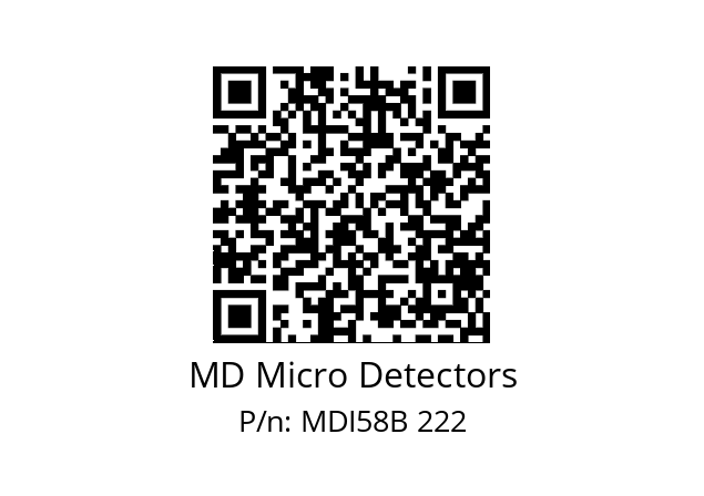  MDI58B200Z5/30P10SXPR MD Micro Detectors MDI58B 222