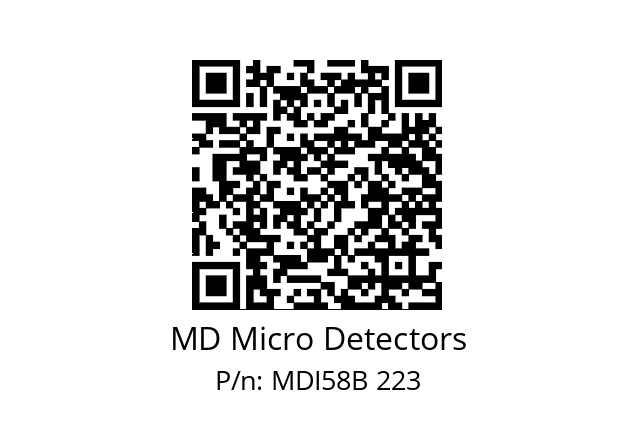  MDI58B240Z5/30P10SXPR MD Micro Detectors MDI58B 223