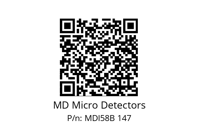  MDI58B1200S5/30P6SXPR MD Micro Detectors MDI58B 147