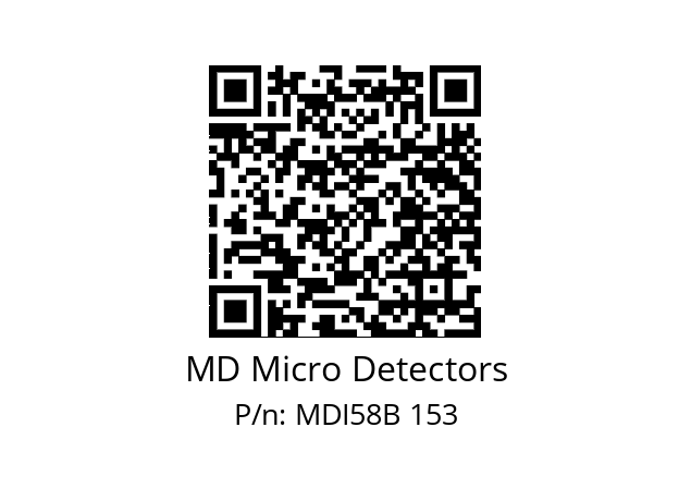  MDI58B2000S5/30P6SXPR MD Micro Detectors MDI58B 153