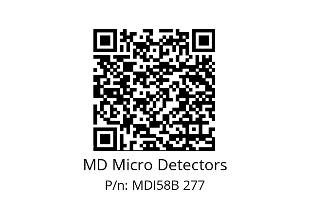  MDI58B2000S5/30L6XXPR MD Micro Detectors MDI58B 277