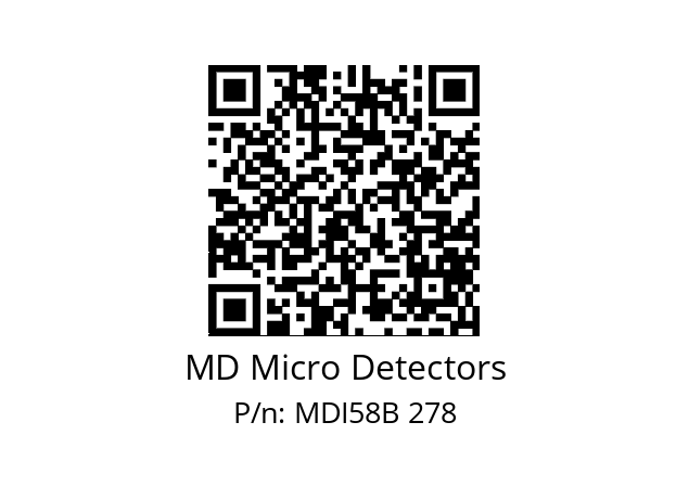  MDI58B2048S5/30L6XXPR MD Micro Detectors MDI58B 278