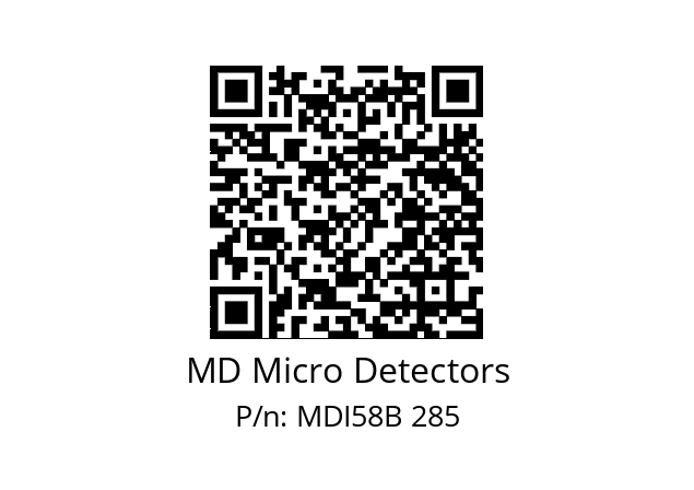  MDI58B240Z5/30L6XXPR MD Micro Detectors MDI58B 285