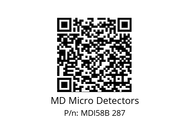  MDI58B256Z5/30L6XXPR MD Micro Detectors MDI58B 287