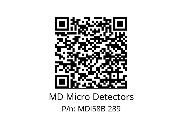  MDI58B360Z5/30L6XXPR MD Micro Detectors MDI58B 289