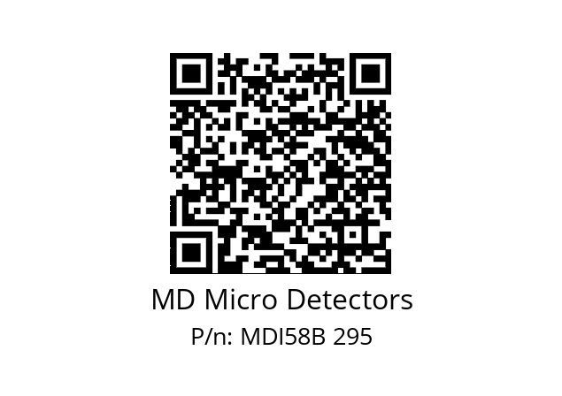  MDI58B625Z5/30L6XXPR MD Micro Detectors MDI58B 295