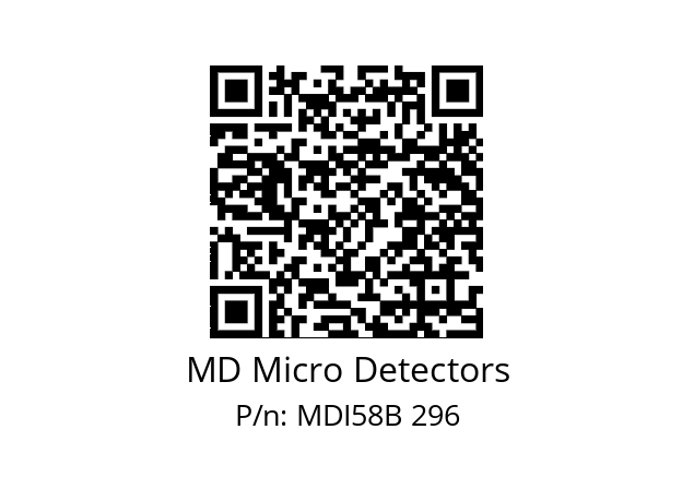  MDI58B720Z5/30L6XXPR MD Micro Detectors MDI58B 296