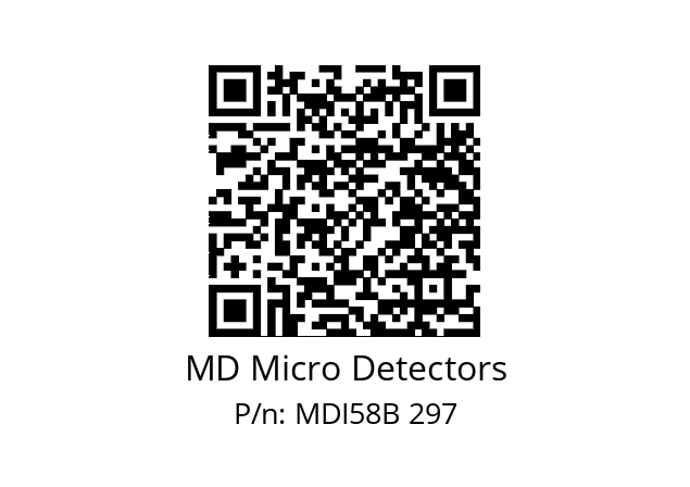  MDI58B750Z5/30L6XXPR MD Micro Detectors MDI58B 297