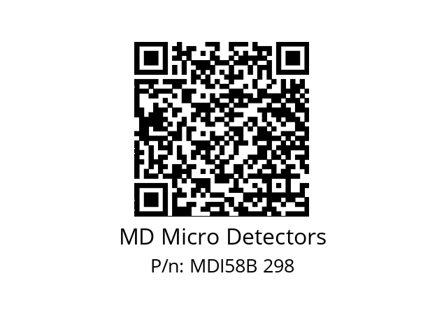  MDI58B800Z5/30L6XXPR MD Micro Detectors MDI58B 298