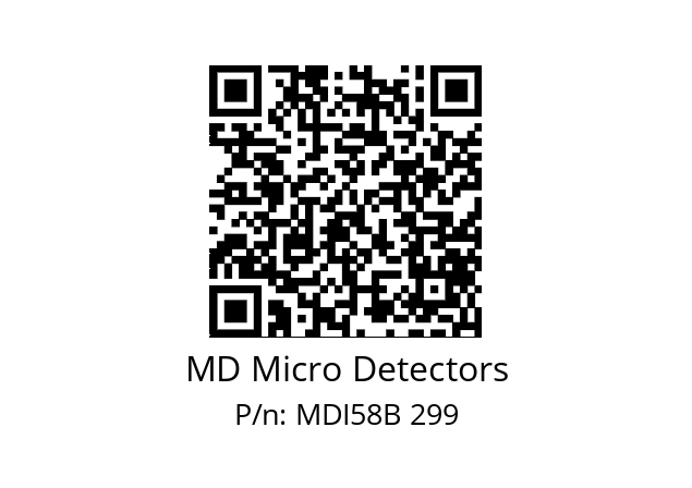  MDI58B900Z5/30L6XXPR MD Micro Detectors MDI58B 299