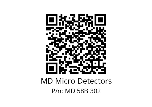  MDI58B1200Z5/30L6XXPR MD Micro Detectors MDI58B 302