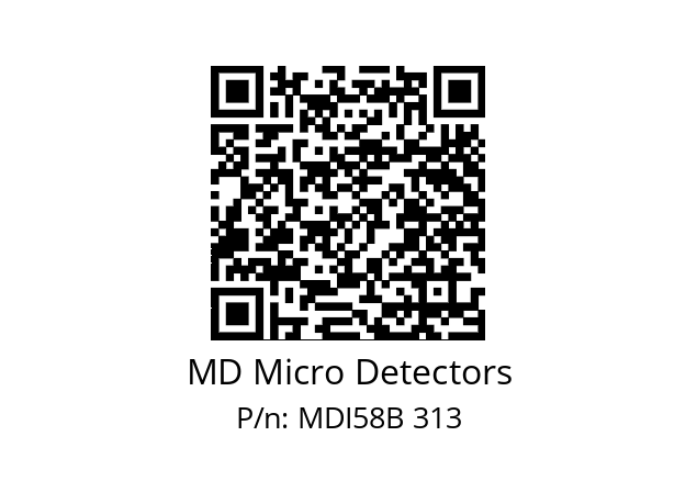  MDI58B128S5/30L10XXPR MD Micro Detectors MDI58B 313