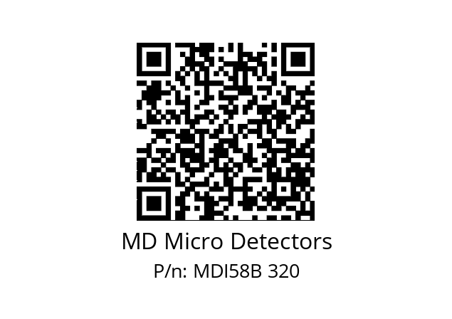  MDI58B360S5/30L10XXPR MD Micro Detectors MDI58B 320