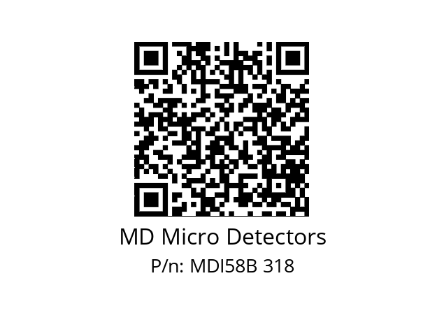  MDI58B256S5/30L10XXPR MD Micro Detectors MDI58B 318