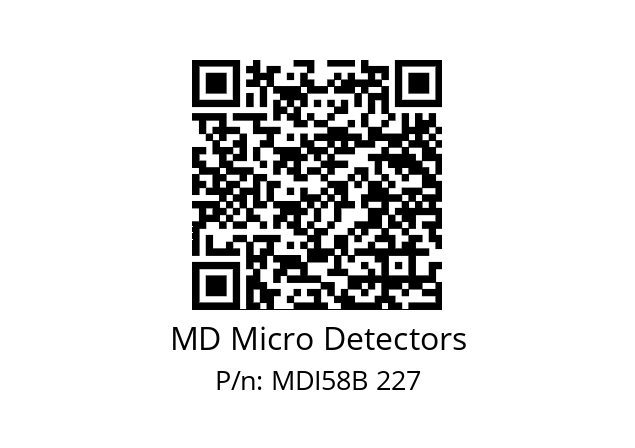  MDI58B360Z5/30P10SXPR MD Micro Detectors MDI58B 227