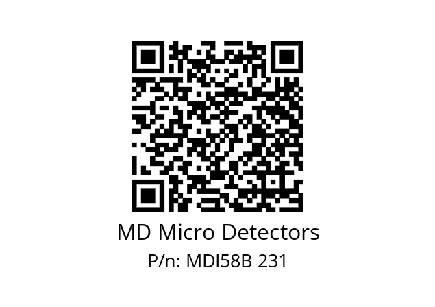  MDI58B512Z5/30P10SXPR MD Micro Detectors MDI58B 231