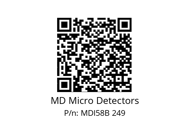  MDI58B100S5/30L6XXPR MD Micro Detectors MDI58B 249