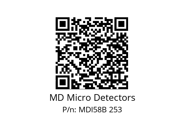  MDI58B200S5/30L6XXPR MD Micro Detectors MDI58B 253