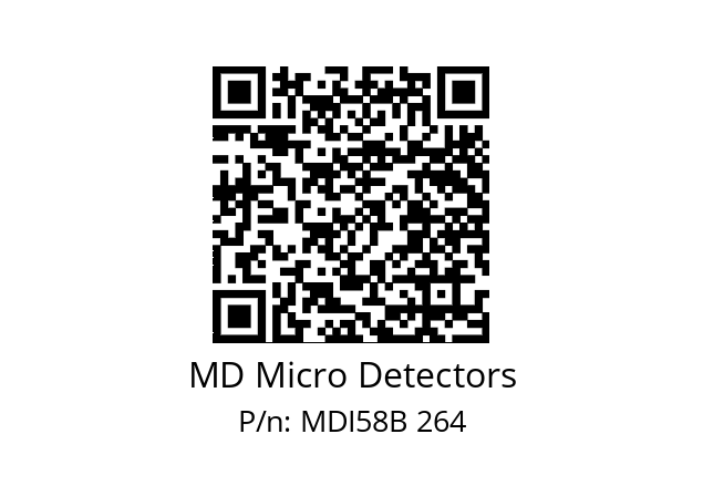  MDI58B625S5/30L6XXPR MD Micro Detectors MDI58B 264