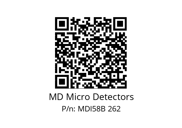  MDI58B512S5/30L6XXPR MD Micro Detectors MDI58B 262