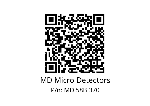  MDI58B2000Z5/30L10XXPR MD Micro Detectors MDI58B 370