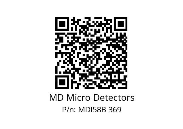  MDI58B1800Z5/30L10XXPR MD Micro Detectors MDI58B 369