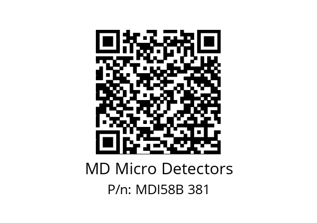  MDI58B300S5/30L6SXPR MD Micro Detectors MDI58B 381