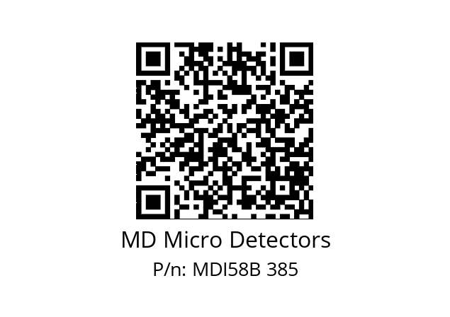  MDI58B500S5/30L6SXPR MD Micro Detectors MDI58B 385