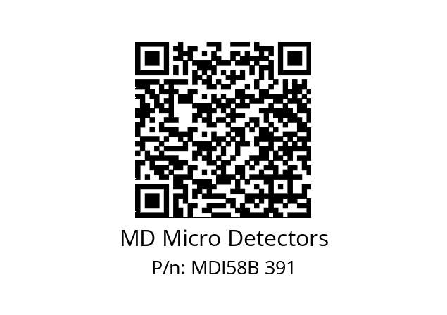  MDI58B800S5/30L6SXPR MD Micro Detectors MDI58B 391