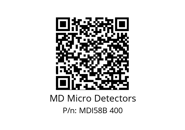  MDI58B1800S5/30L6SXPR MD Micro Detectors MDI58B 400